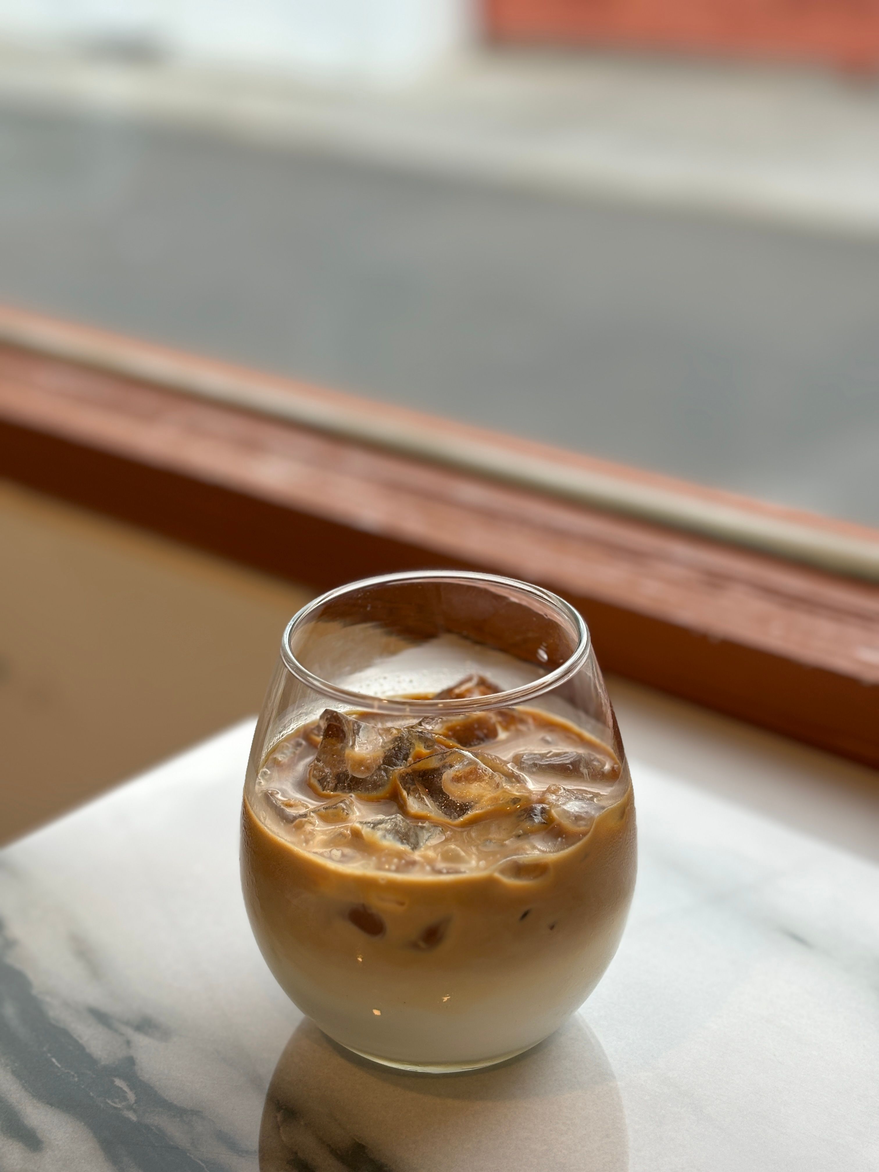 Latte in Glass